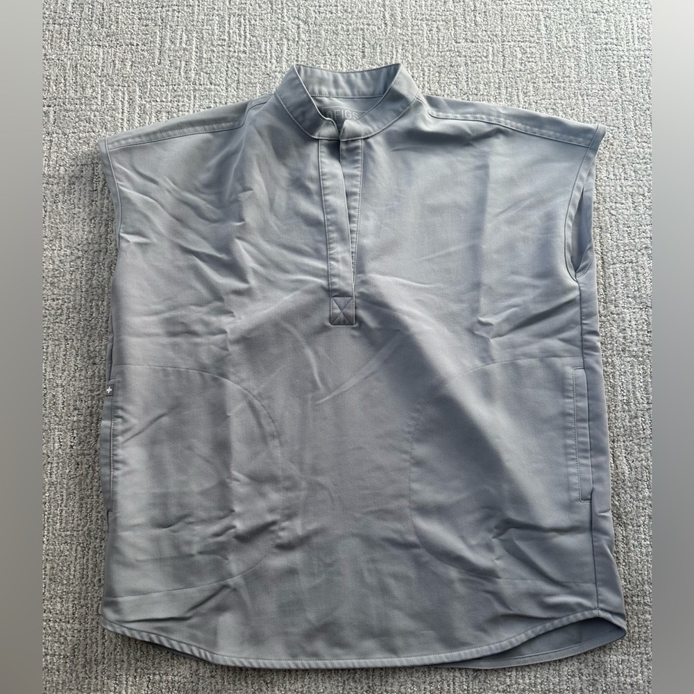 Cement Grey Rafael Figs Scrub Top